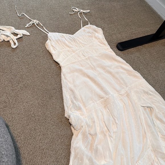 INESA MIDI DRESS-WHITE PAIGE SIZE MEDIUM - Picture 2 of 5